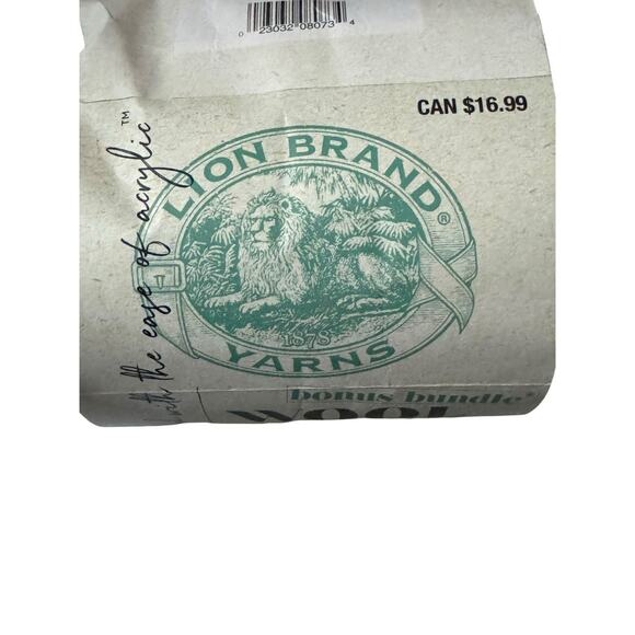Lion Brand Yarns Wool Ease Frosty Spruce #6 Super Bulky 174 Yards Bonus Bundle - Picture 7 of 8